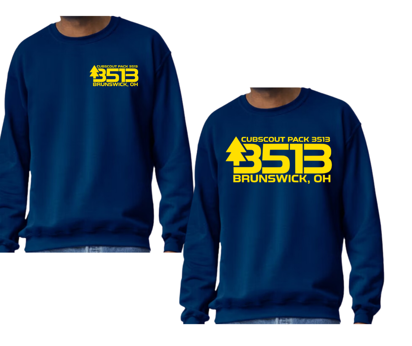 * Scout Adult Crew Neck  sweatshirt front design only