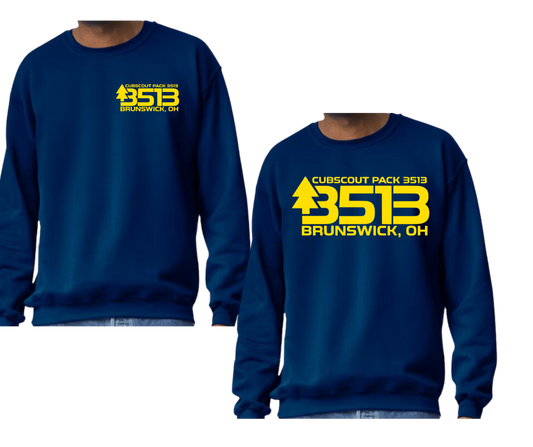 * Scout Adult Crew Neck  sweatshirt front design only